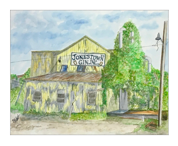 "Jonestown Gin, Inc" Signed Painting Print by Mickie West