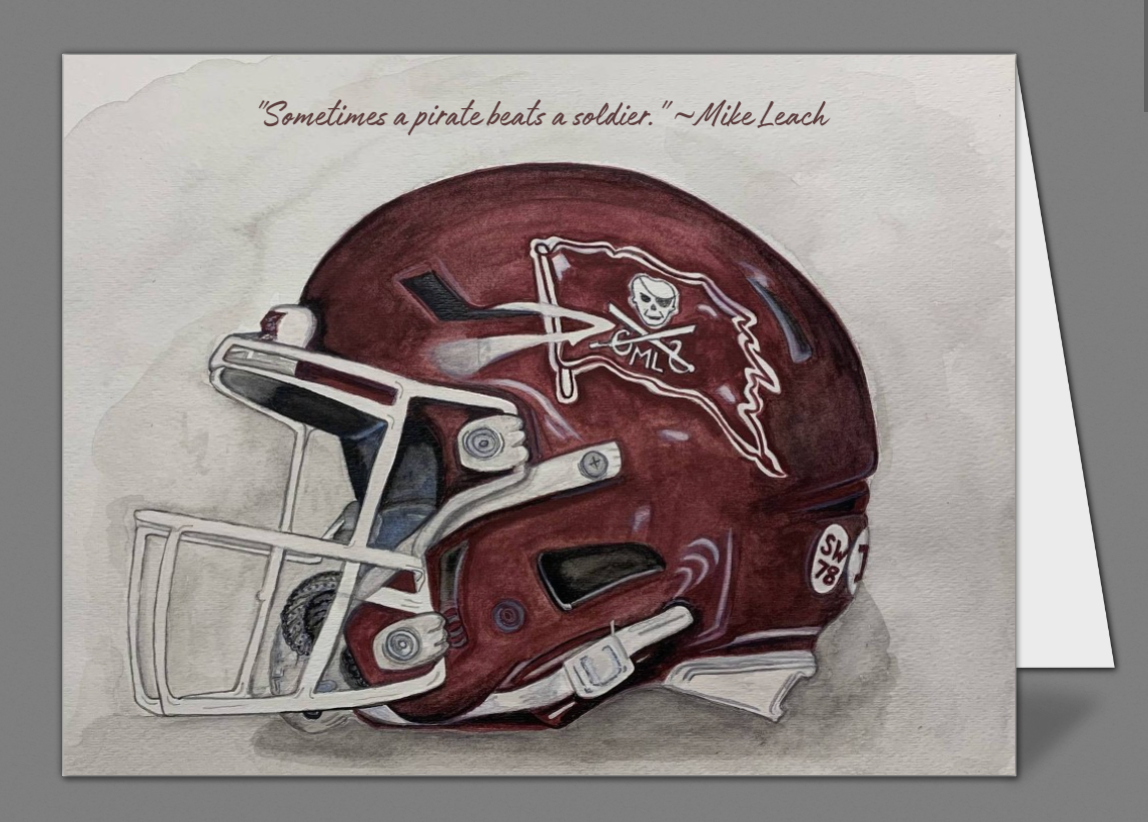 "Mike Leach Commemorative Helmet" Notecards (set of 10)