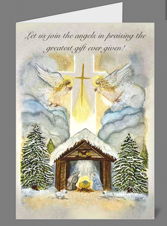 "All the World Rejoices" 5x7 Christmas cards (set of 10)