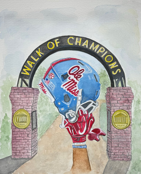 "Champions Rising" Signed Watercolor Print by Mickie West