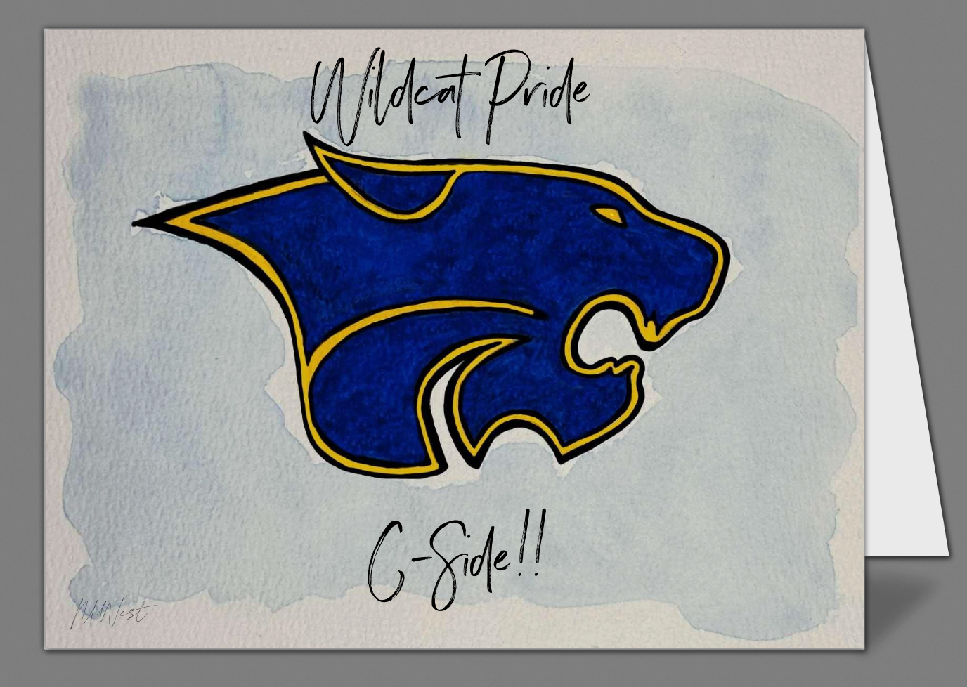 "Columbia High School Wildcat" Notecards by Mickie West (set of 10)