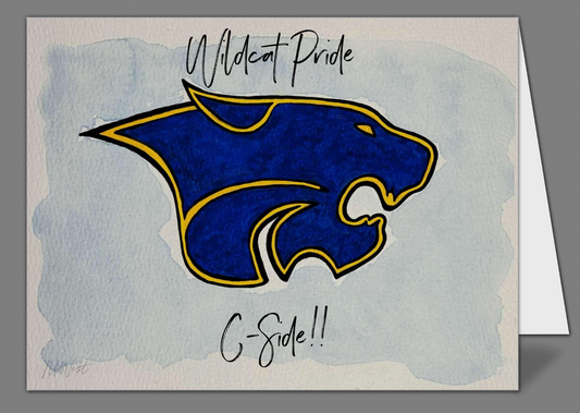 "Columbia High School Wildcat" Notecards by Mickie West (set of 10)