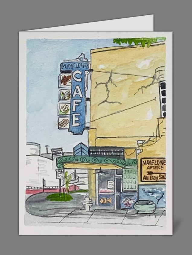 "Mayflower Cafe" Notecards (set of 10)