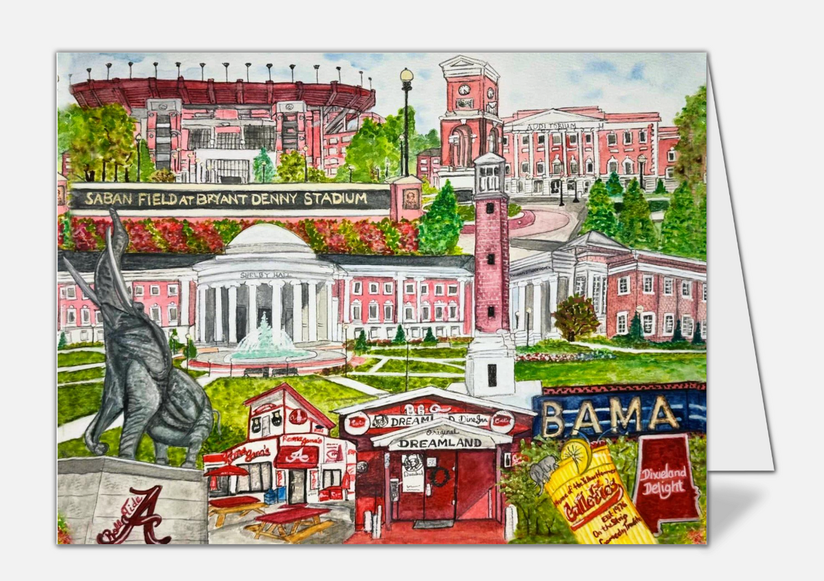 The University of Alabama "Where Legends are Made" Notecards