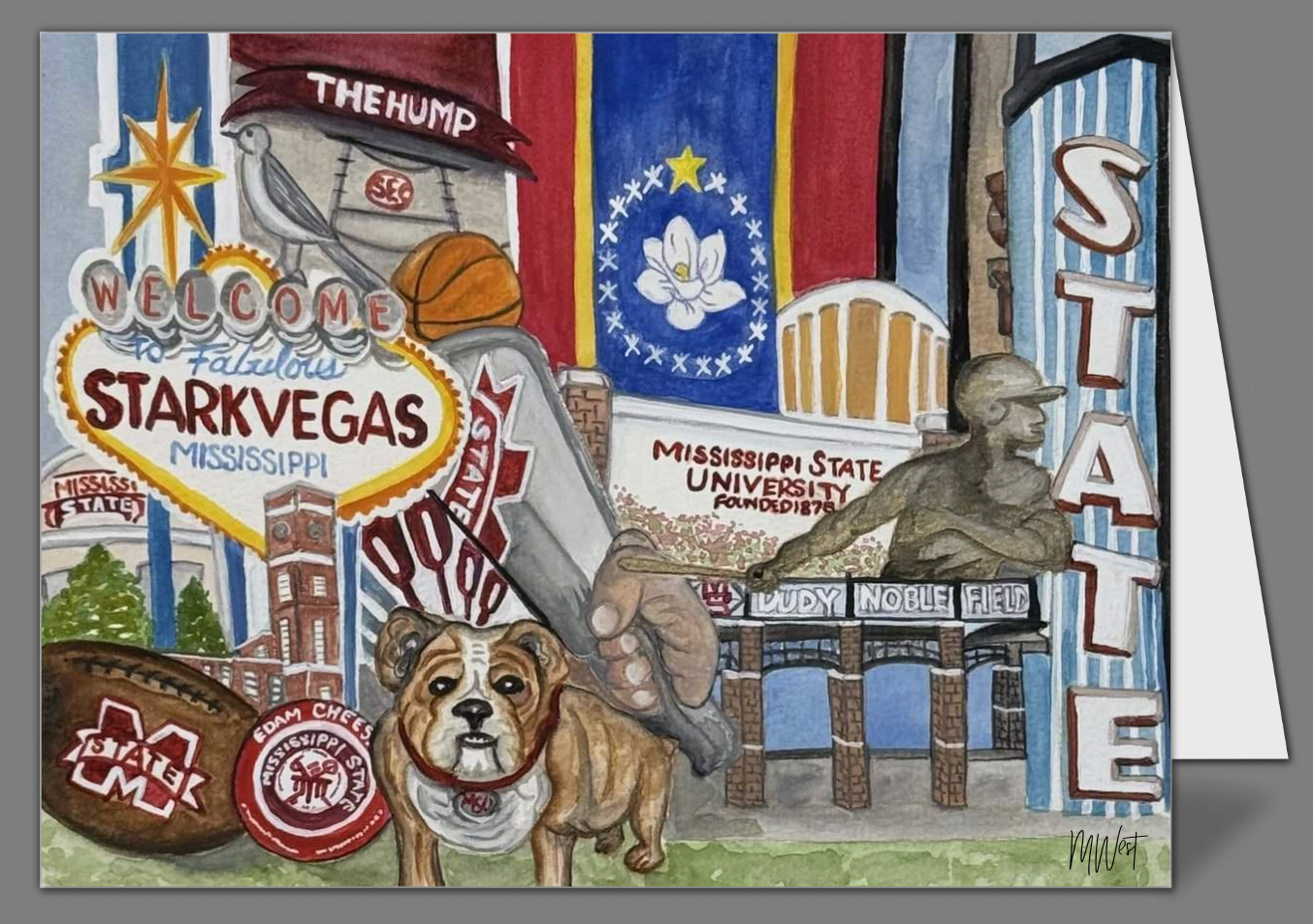 “Mississippi State - Our State” notecards (set of 10)