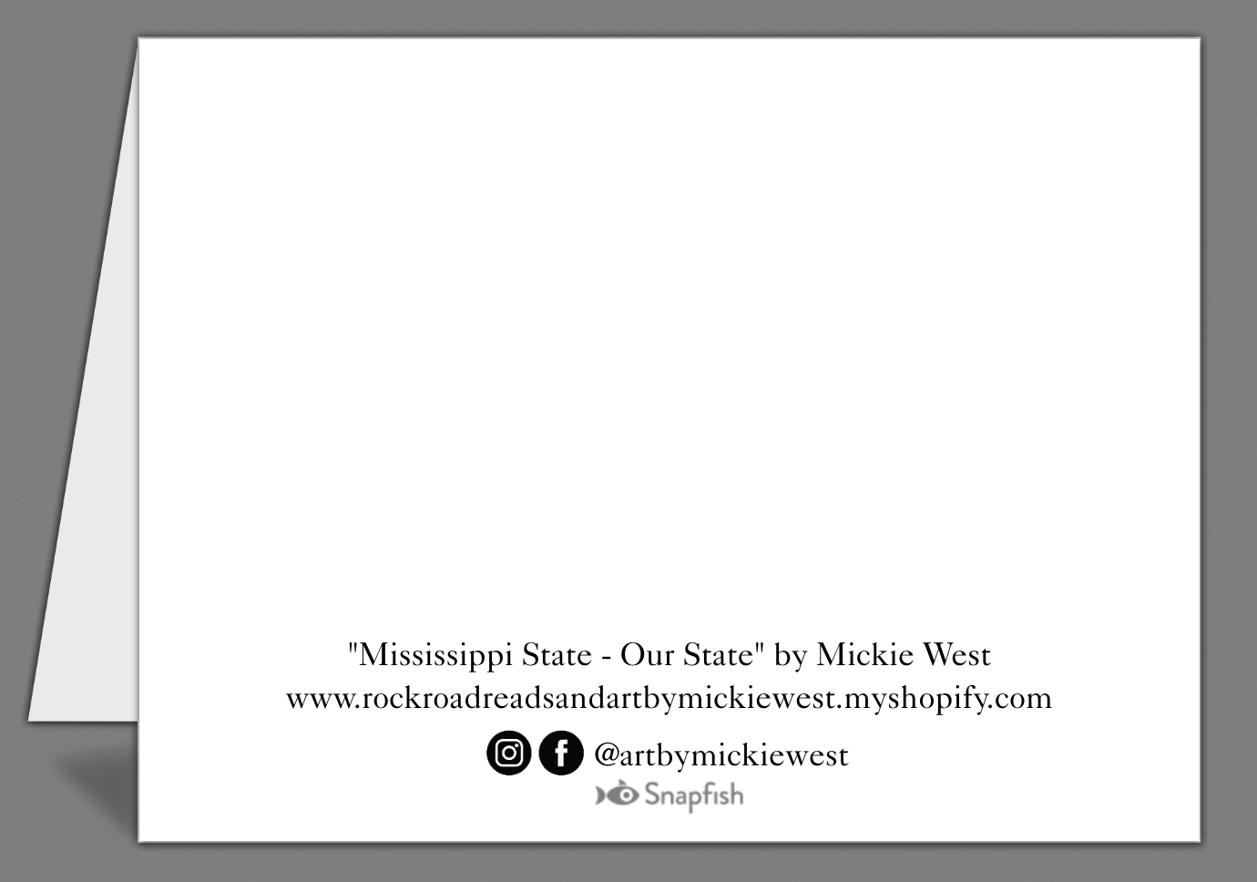 “Mississippi State - Our State” notecards (set of 10)