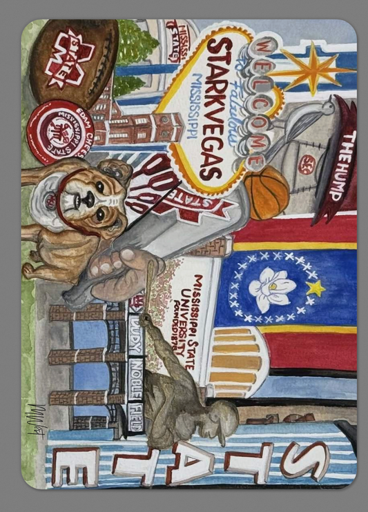 “Mississippi State - Our State” playing cards
