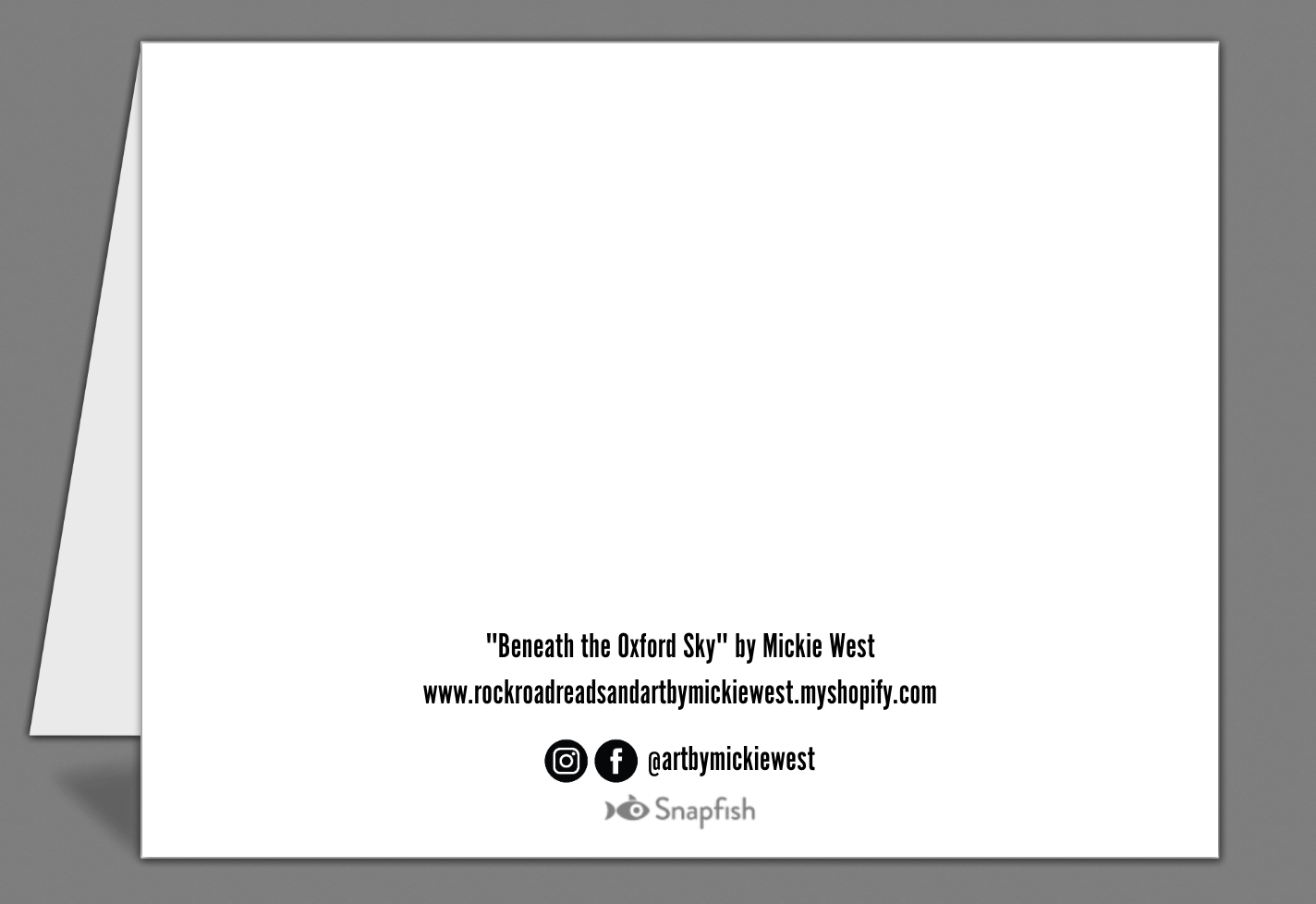 “Under the Oxford Sky” notecards (set of 10)
